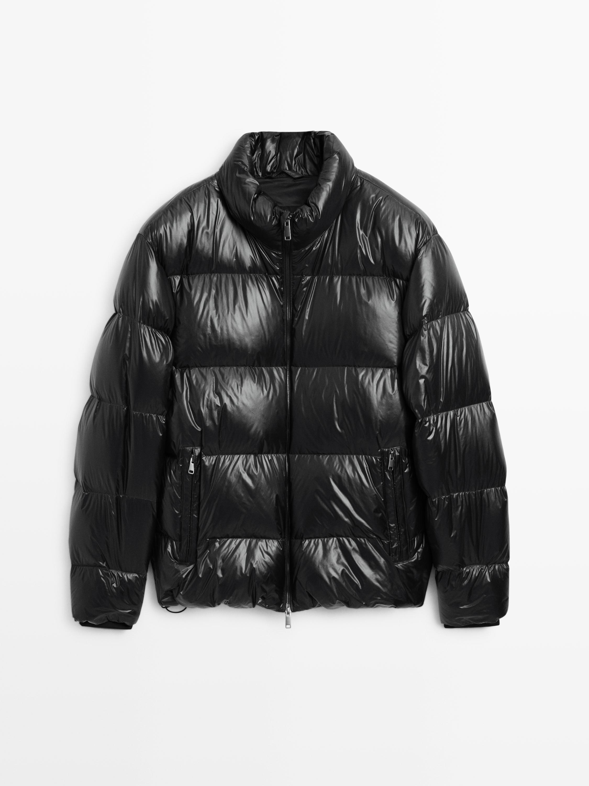 Down blend puffer jacket